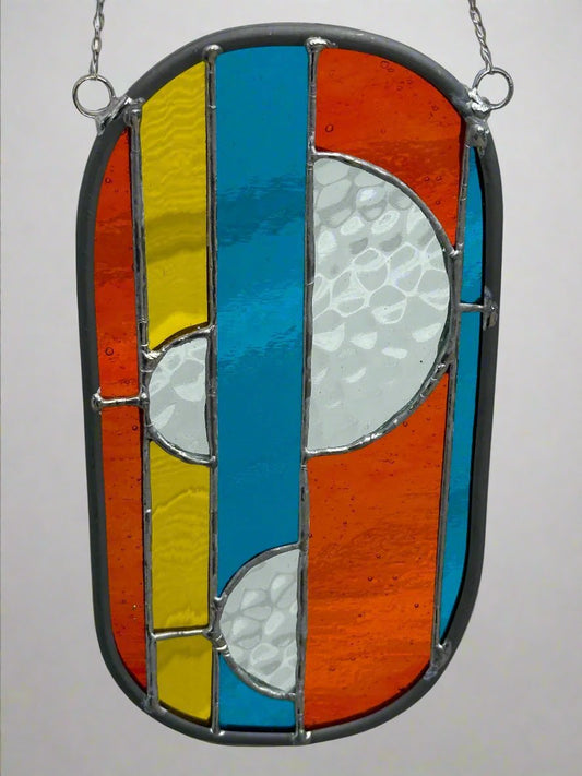 Dimensions I - Suncatcher (Orange-Blue-Yellow)